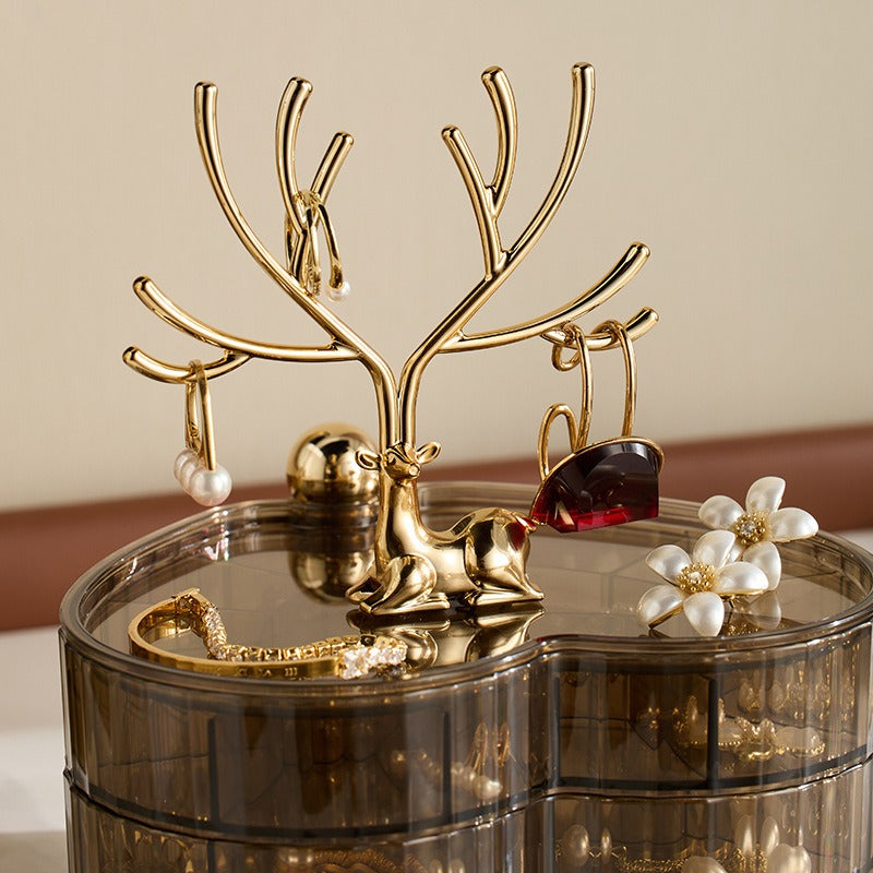Acrylic Luxury Deer Jewelry Box